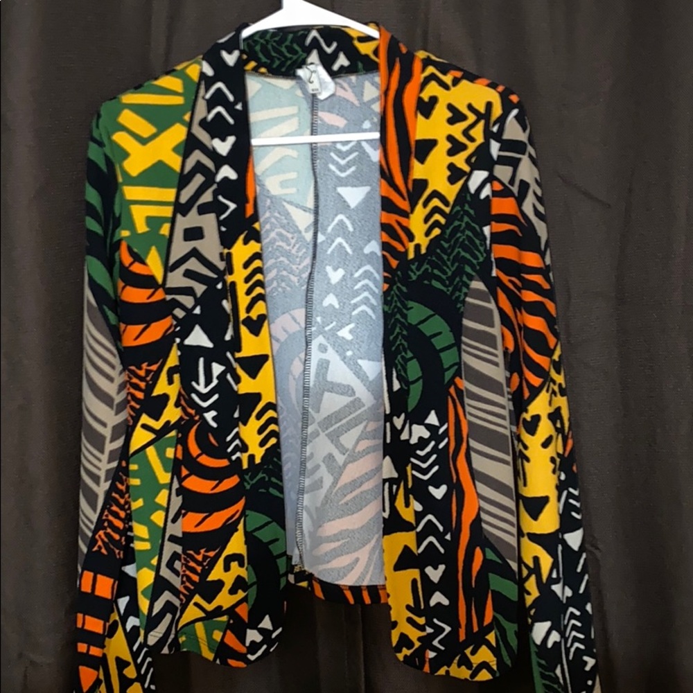 Tribal print blazer szlarge